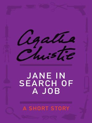 cover image of Jane in Search of a Job